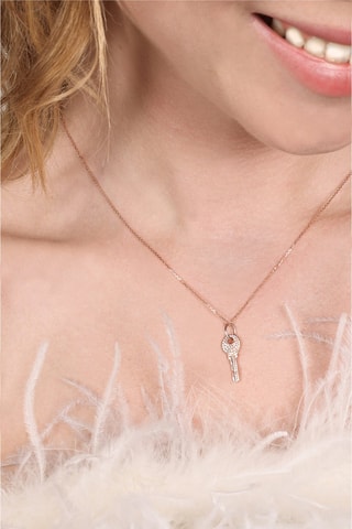 Pendentif Cyrène Or rose et diamants