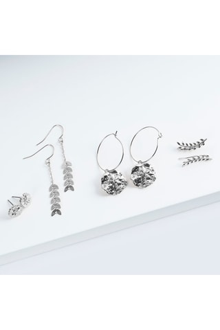 Bougie parfumée et boucles d'oreilles - Voile de coton