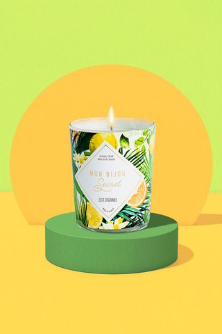Bougie parfumée et collier Zeste d'agrumes