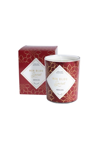 Bougie parfumée Fleur de lotus et bague Mon bijou secret - Modèle aléatoire