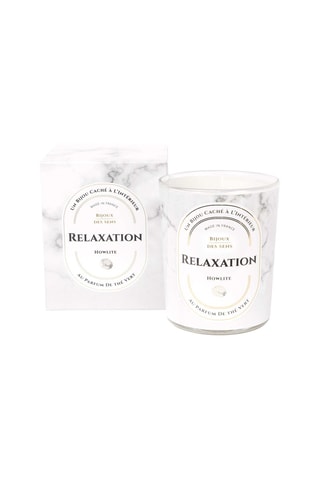 Bougie parfumée Thé vert et bracelet Relaxation - Howlite