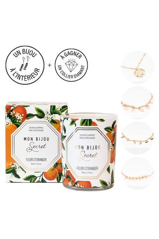 Bougie parfumée et bracelet Fleur d'oranger