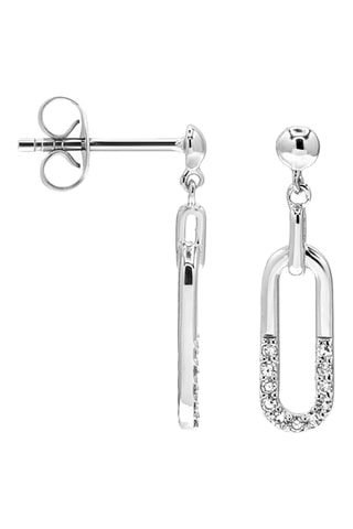 Boucles d'oreilles - Or blanc et diamants