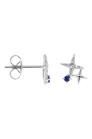 Puces - Or blanc, saphirs et diamants
