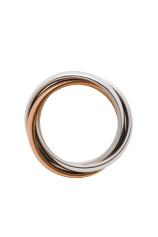 Bague - Argenté et doré rose
