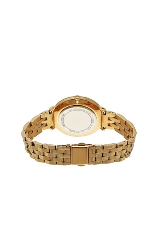 Montre à quartz en acier - Doré