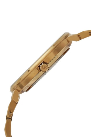 Montre à quartz en acier - Doré