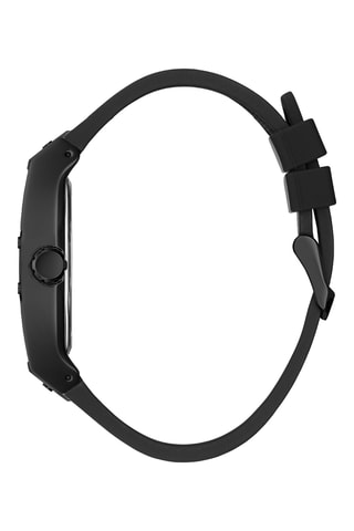 Montre à quartz en cuir véritable, silicone et diamant