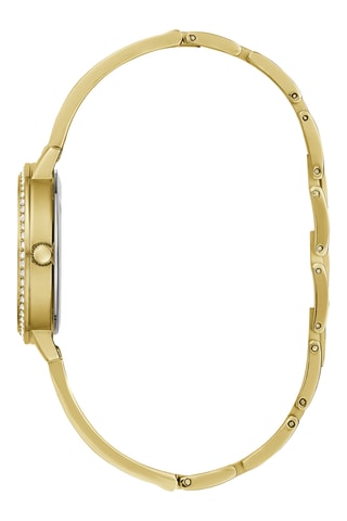 Montre à quartz en acier recyclé - Doré