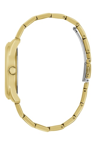 Montre à quartz en acier - Doré