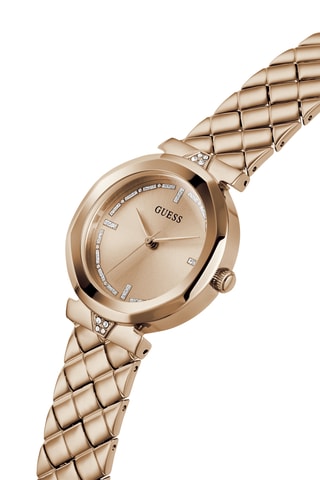 Montre à quartz en acier - Doré rose