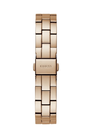 Montre à quartz en acier - Doré rose et argenté