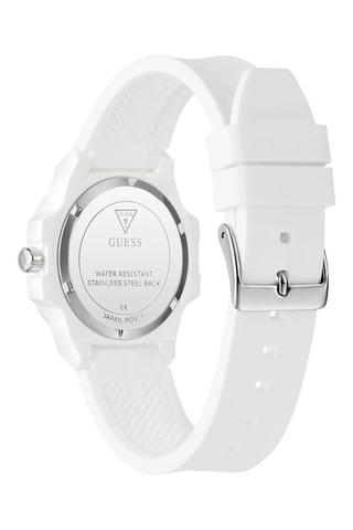 Montre à quartz en silicone - Blanc