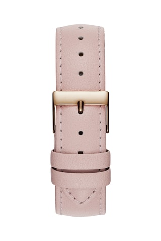 Montre à quartz en cuir - Rose et doré