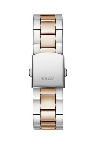 Montre à quartz en acier recyclé et diamant