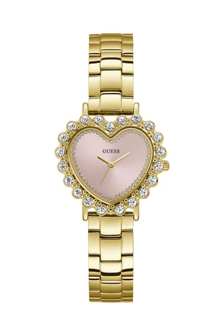 Montre à quartz en acier - Doré et rose