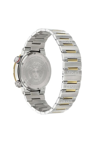 Montre à quartz en acier - Argenté et doré