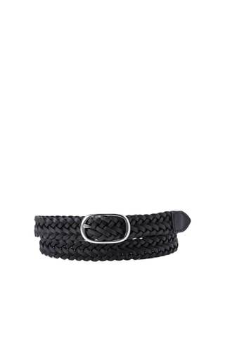 Ceinture en cuir Charlie Braid - Noir