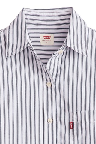 Chemise Harlie Boyfriend - Blanc et bleu