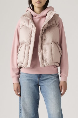 Doudoune sans manches Western Bubble - Rose