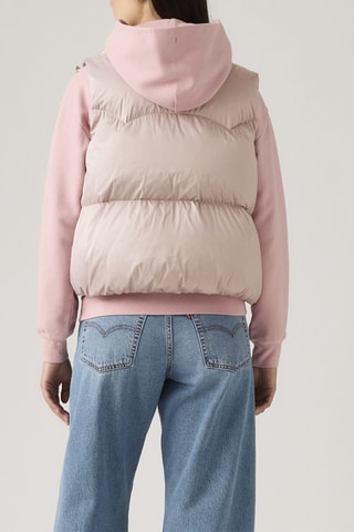 Doudoune sans manches Western Bubble - Rose