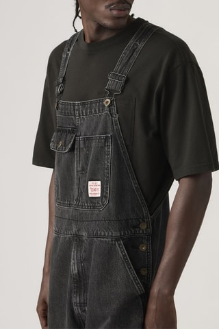 Salopette en jean loose Overalls - Noir