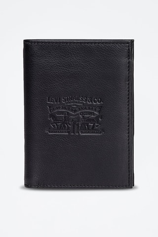 Portefeuille en cuir Vintage - Noir
