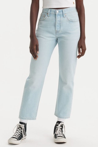 Jean 501® Crop - Blanc, rouge et marron