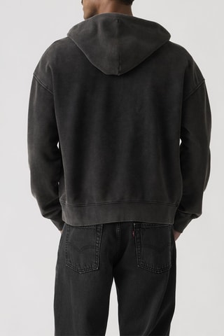 Sweat à capuche Hayes Boxy - Noir