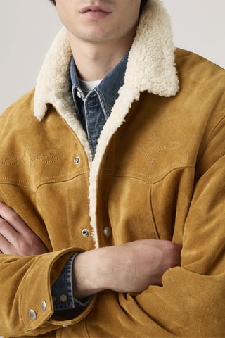 Veste Sherpa Western Suede Sherpa Trk Evening Sun Tru - Camel