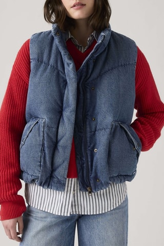 Doudoune sans manches Western Bubble - Bleu