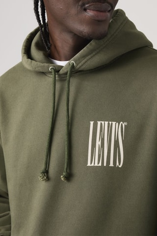 Sweat à capuche Relaxed Graphic - Vert
