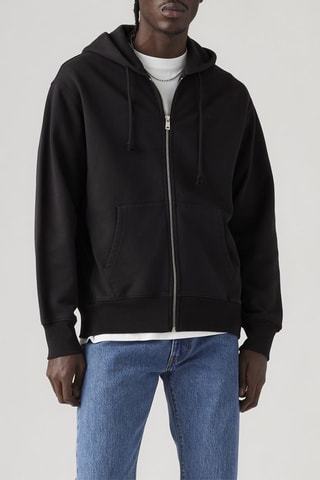 Sweat à capuche Authentic Full Zip - Noir