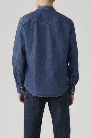 Chemise en jean Barstow Western - Bleu