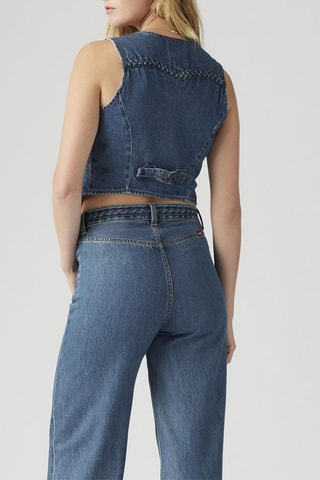 Bustier sans manches Braided - Bleu