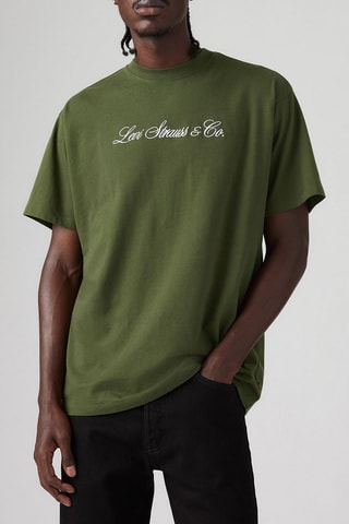 T-shirt vintage fit Graphic - Vert