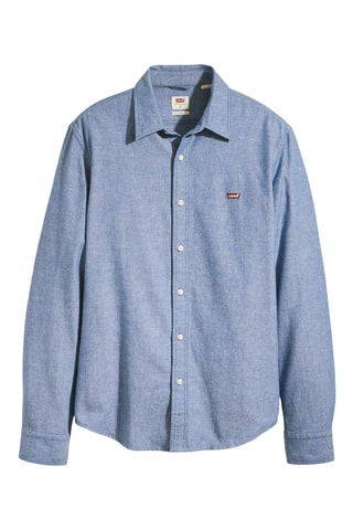 Chemise slim Battery - Bleu