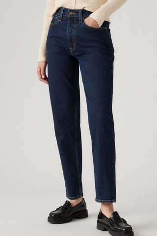 Jean mom 80's - Bleu