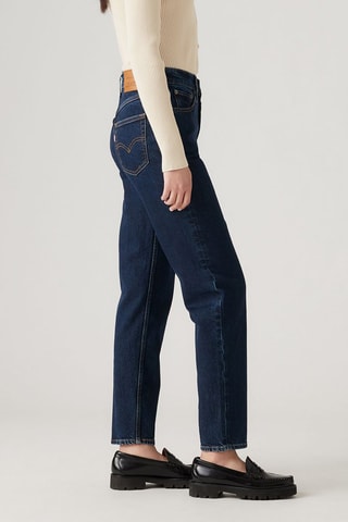 Jean mom 80's - Bleu