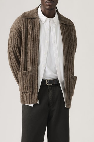 Gilet en laine Telegraph - Marron