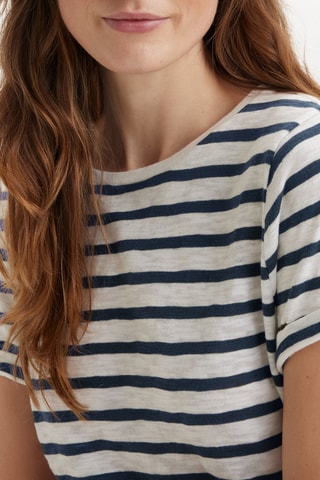 T-shirt Margot - Blanc et bleu
