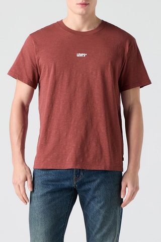 T-shirt Relaxed Fit Records - Rouge