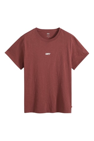 T-shirt Relaxed Fit Records - Rouge