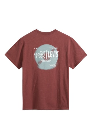 T-shirt Relaxed Fit Records - Rouge