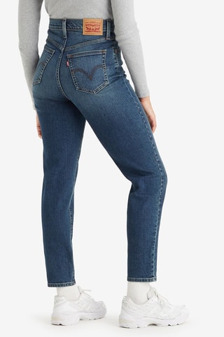 Jean taille haute Mom - Bleu