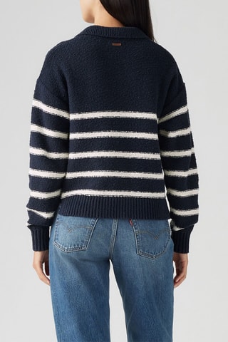 Pull Satellite - Blanc et bleu