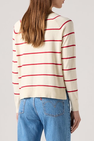 Pull Petal - Blanc et rouge