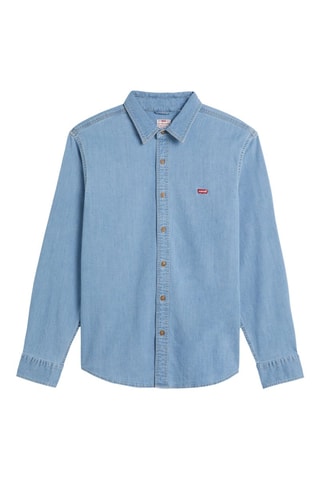 Chemise slim Battery - Bleu