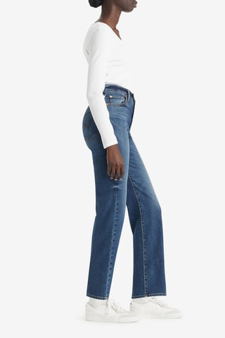 Jean Ribcage Straight Ankle - Bleu