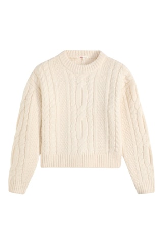 Pull Ines Cable - Blanc